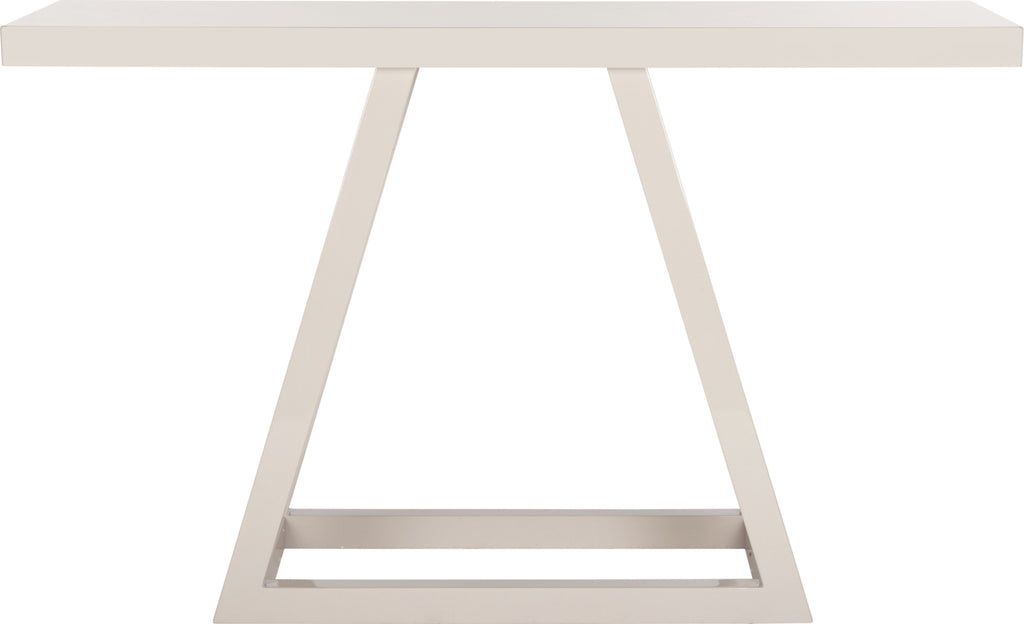 Safavieh Sutton Modern Scandinavian A-Line Lacquer Console Taupe Furniture main image