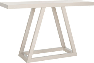 Safavieh Sutton Modern Scandinavian A-Line Lacquer Console Taupe Furniture 