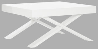 Safavieh Harrison Mid Century Scandinavian Coffee Table White Furniture 