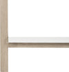 Safavieh Hartley 52'' Retro Scandinavian Three Tier Shelf White and Light Oak Furniture 