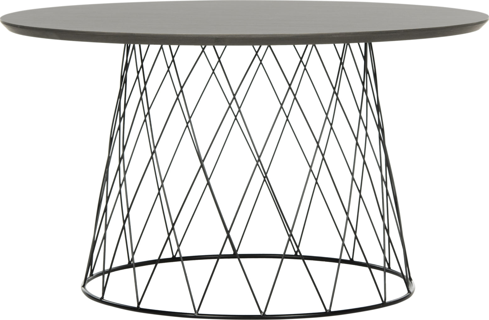 Safavieh Roe Retro Mid Century Wood Coffee Table Dark Grey and Black Furniture main image