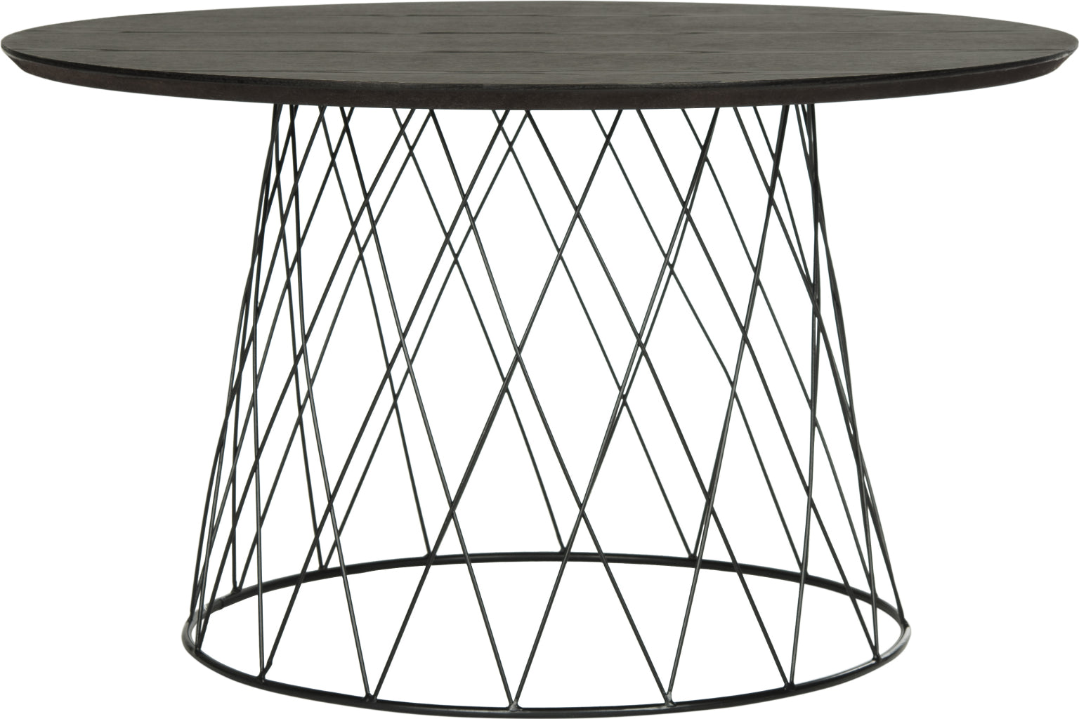 Safavieh Roe Retro Mid Century Wood Coffee Table Black Furniture main image