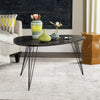 Safavieh Rocco Retro Mid Century Wood Coffee Table Black Furniture  Feature