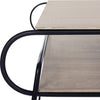 Safavieh Marcello Retro Mid Century Two Tier Coffee Table Light Oak and Black Furniture 