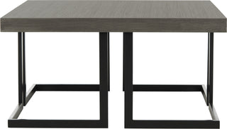 Safavieh Amalya Modern Mid Century Wood Coffee Table Dark Grey and Black Furniture main image