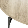Safavieh Mae Retro Mid Century Wood Coffee Table Light Oak and Black Furniture 