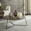Safavieh Mae Retro Mid Century Wood Coffee Table Light Oak and Black Furniture  Feature