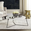 Safavieh Mae Retro Mid Century Lacquer Coffee Table White and Black Furniture  Feature