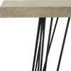 Safavieh Etro Retro Mid Century Wood Console Light Oak and Black Furniture 