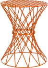 Safavieh Charlotte Iron Wire Stool Orange Furniture main image