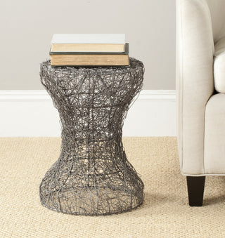 Safavieh Zig Zag Woven Wire Stool Antique Zinc Furniture  Feature