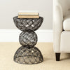 Safavieh Leila Iron Wire Stool Black Furniture  Feature
