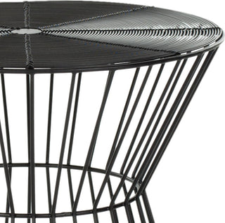 Safavieh Adele Iron Wire Stool Black Furniture 