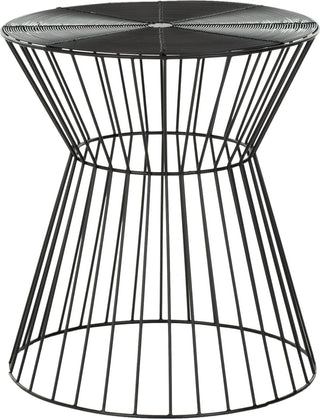 Safavieh Adele Iron Wire Stool Black Furniture main image