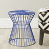 Safavieh Adele Iron Wire Stool Dark Blue Furniture  Feature