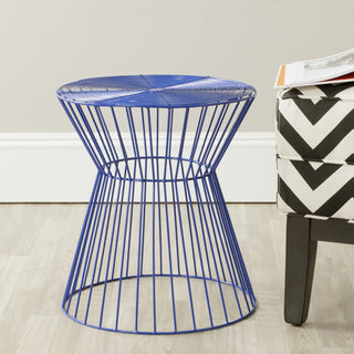 Safavieh Adele Iron Wire Stool Dark Blue Furniture  Feature