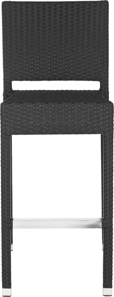 Safavieh Bethel Indoor-Outdoor Bar Stool Black Furniture main image
