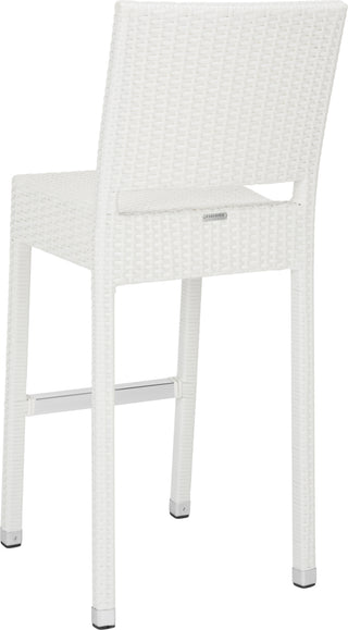 Safavieh Bethel Indoor-Outdoor Bar Stool White Furniture 