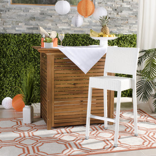 Safavieh Bethel Indoor-Outdoor Bar Stool White  Feature