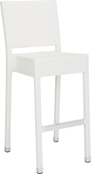 Safavieh Bethel Indoor-Outdoor Bar Stool White Furniture 