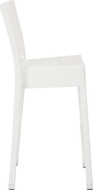 Safavieh Bethel Indoor-Outdoor Bar Stool White Furniture 