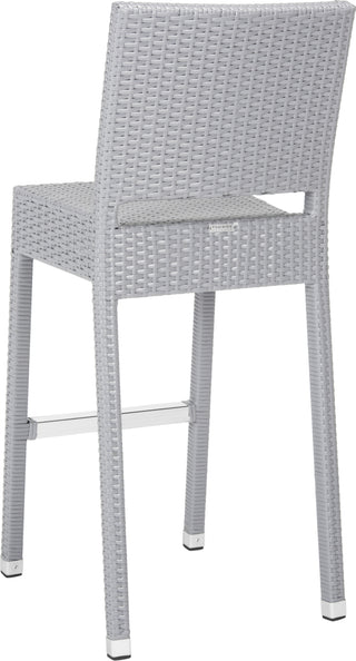 Safavieh Bethel Indoor-Outdoor Bar Stool Grey Furniture 