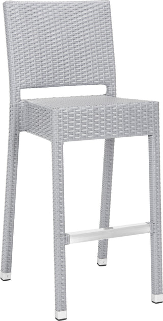 Safavieh Bethel Indoor-Outdoor Bar Stool Grey Furniture 