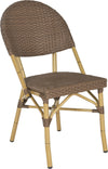 Safavieh Barrow Stacking Indoor-Outdoor Side Chair Brown Furniture 