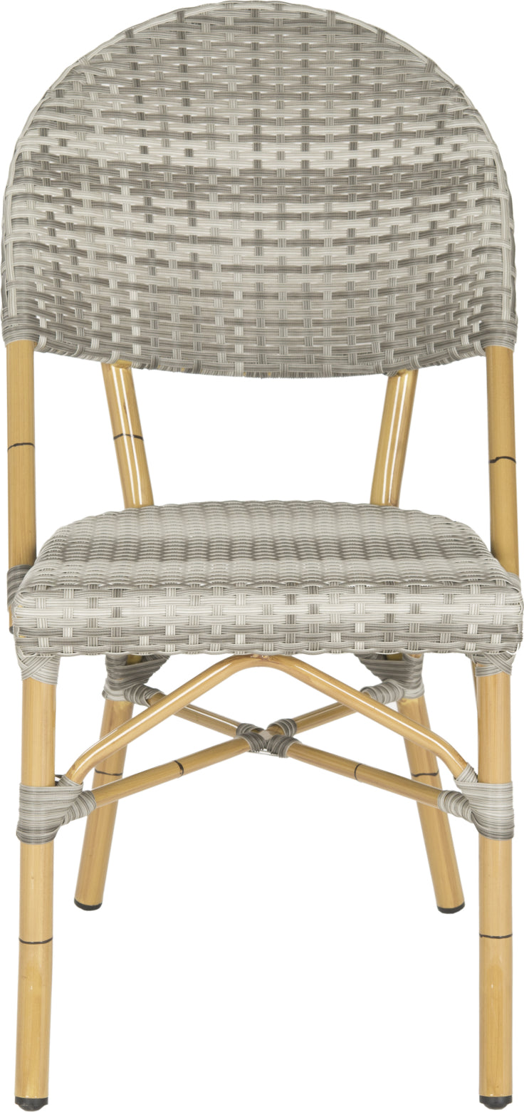 Safavieh Barrow Stacking Indoor-Outdoor Side Chair Grey Furniture main image
