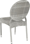 Safavieh Valdez Indoor-Outdoor Stacking Side Chair Grey Furniture 