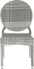 Safavieh Valdez Indoor-Outdoor Stacking Side Chair Grey Furniture main image