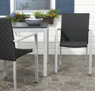 Safavieh Cordova Indoor-Outdoor Stacking Armchair Black  Feature