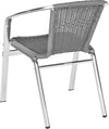 Safavieh Wrangell Indoor-Outdoor Stacking Armchair Grey Furniture 