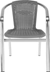 Safavieh Wrangell Indoor-Outdoor Stacking Armchair Grey Furniture main image
