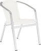 Safavieh Wrangell Indoor-Outdoor Stacking Armchair White Furniture 