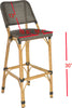 Safavieh Deltana Bar Stool Brown (INDOOR/OUTDOOR) Furniture 