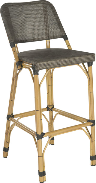 Safavieh Deltana Bar Stool Brown (INDOOR/OUTDOOR) Furniture 