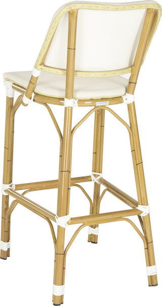 Safavieh Deltana Bar Stool Beige (INDOOR/OUTDOOR) Furniture 