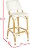 Safavieh Deltana Bar Stool Beige (INDOOR/OUTDOOR) Furniture 