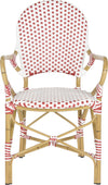Safavieh Hooper Indoor-Outdoor Stacking Armchair Red and White Furniture main image
