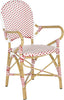 Safavieh Hooper Indoor-Outdoor Stacking Armchair Red and White Furniture 