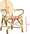 Safavieh Hooper Indoor-Outdoor Stacking Armchair Yellow and White Furniture 