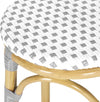 Safavieh Kipnuk Stool Grey/White (INDOOR/OUTDOOR) Grey and White Furniture 
