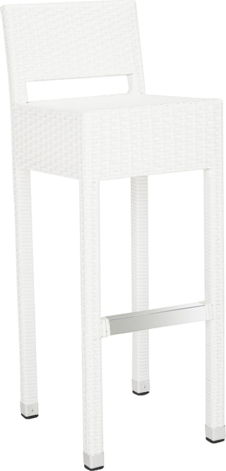 Safavieh Landry Indoor-Outdoor Bar Stool White Furniture 