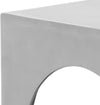 Safavieh Gunnar Cube Aluminum Stool Silver Furniture 
