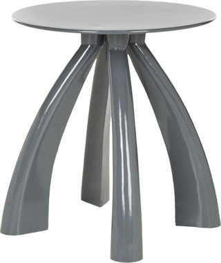 Safavieh Iridium Iron Stool Warm Grey Furniture main image