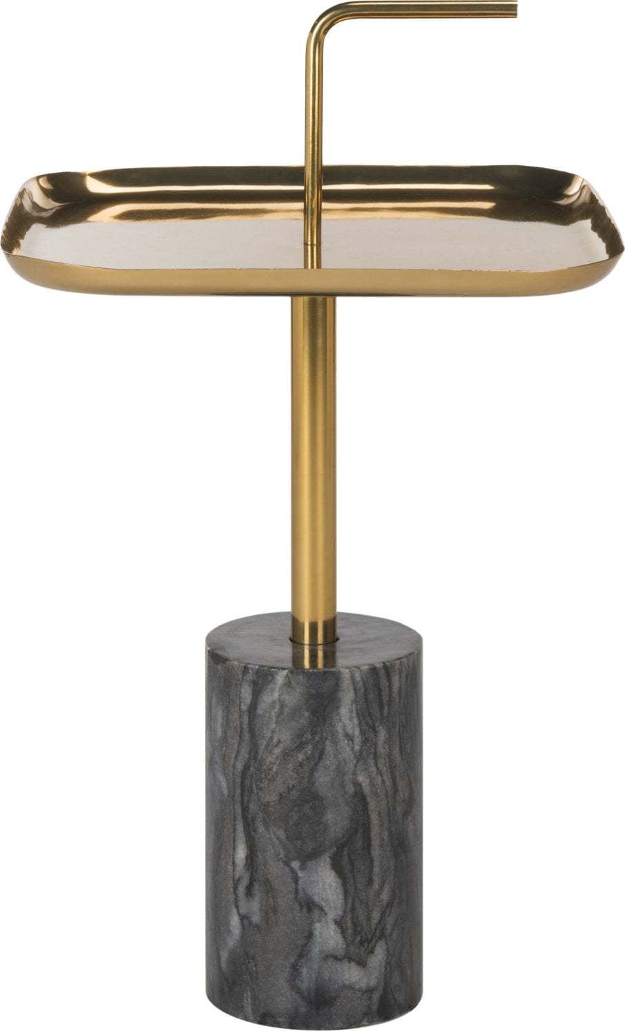 Safavieh Artemis Square Brass Top Side Table and Marble Furniture main image