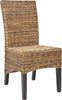 Safavieh Siesta 18''H Wicker Side Chair (SET Of 2) Dark Brown and Colonial Furniture 