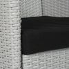 Safavieh Mojavi 4 Pc Wicker Set Grey/Black Furniture 
