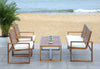 Safavieh Ozark 4 Pc Outdoor Living Set Natural Furniture Main